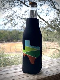 Black Bottle Koozies with Texas logo 202//269